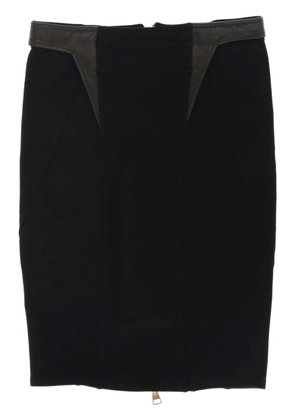 Givenchy Pre-Owned 2010s panelled mini skirt - Black