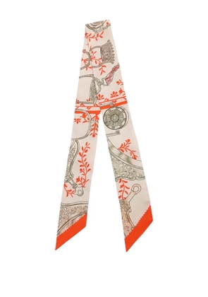 Hermès Pre-Owned 2010-2025 Etriers Remix Silk Twilly Scarf scarves - Brown