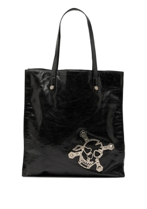 Prada Pre-Owned 2000-2013 Nappa Leather Antique Skull tote bag - Black