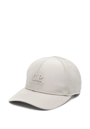 C.P. Company logo-embroidered cap - Grey