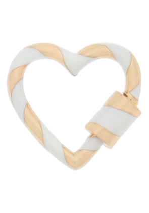 Marla Aaron 14K yellow gold Cloud Heartlock pendant