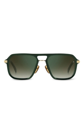DAVID BECKHAM EYEWEAR gold-detail square sunglasses
