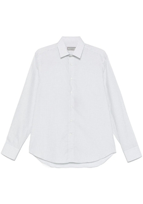 Canali check shirt - White