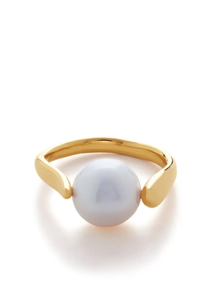 Monica Vinader Nura pearl-detail ring - White