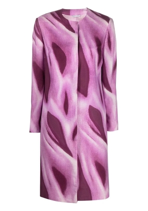 Versace Pre-Owned 1990s printed round-neck coat - Pink