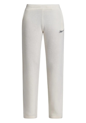 Sporty & Rich logo-embroidered track pants - White