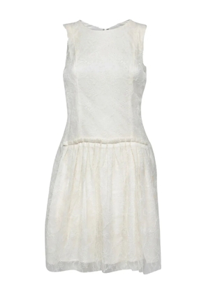Theory pleated lace dress - White