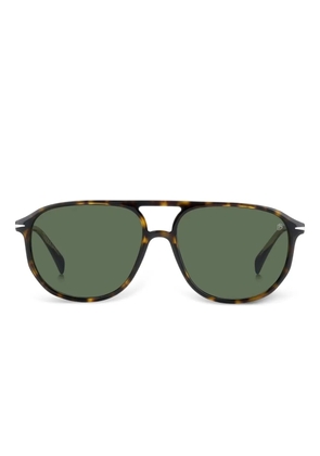 DAVID BECKHAM EYEWEAR pilot-frame sunglasses - Brown