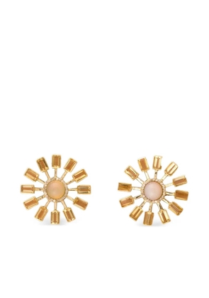 DENISE CASSOU 18K yellow gold Opal Sunburst earrings