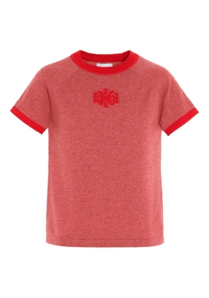 Barrie B-logo cashmere T-shirt - Red