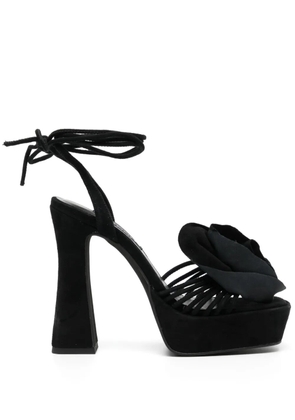 Senso Taya 135mm suede sandals - Black