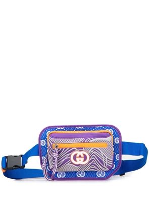 Gucci Pre-Owned 2016-2025 GG Nylon and Rubber belt bag - Blue