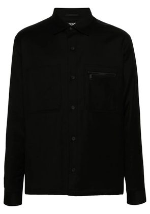Zegna padded shirt - Black