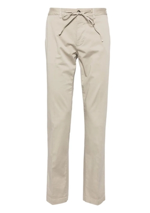 Corneliani drawstring straight-leg trousers - Neutrals