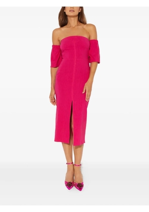ISABEL MARANT Stony puff-sleeve midi dress - Pink