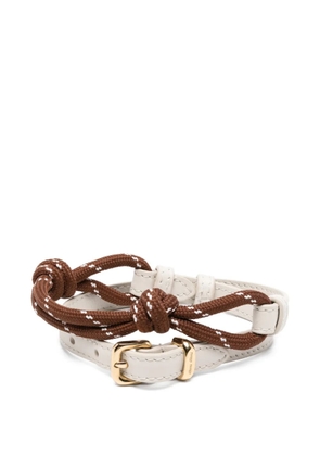 Miu Miu knotted ankle bracelet - Neutrals