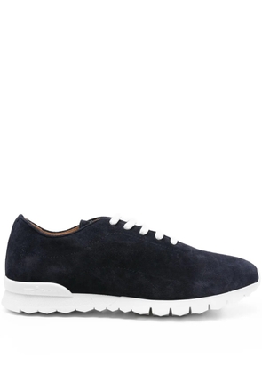 Kiton lace-up suede sneakers - Blue