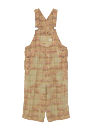 R13 Jumbo plaid cotton jumpsuits - Neutrals