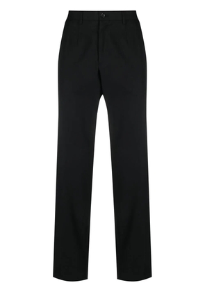 Dolce & Gabbana logo-tag tailored trousers - Black