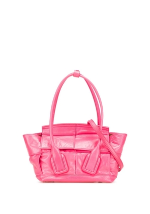 Bottega Veneta Pre-Owned 2012-2025 Mini Paper Calfskin Intrecciato Arco satchel - Pink