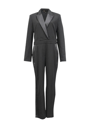 Maje Pacome gabardine jumpsuit - Black