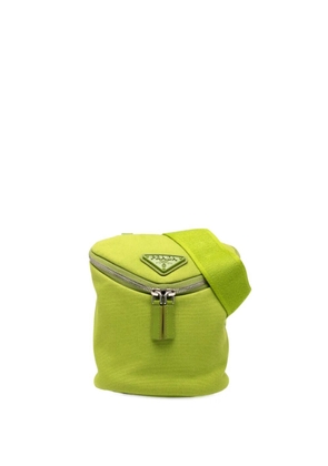 Prada Pre-Owned 2013-2025 Canvas Zipped crossbody bag - Green