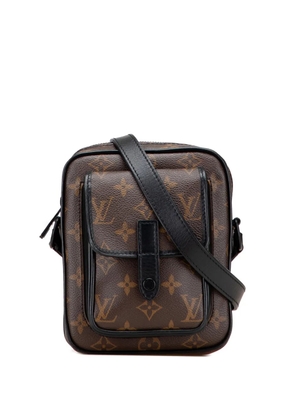 Louis Vuitton Pre-Owned 2021-2025 Monogram Macassar Christopher Wearable crossbody bag - Black