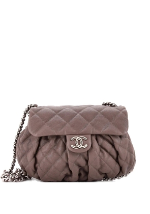 CHANEL Pre-Owned Chain Around Flap Bag Quilted Leather Medium crossbody bag - Brown
