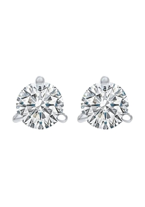 Tilla 14K white gold diamond stud earrings - Silver