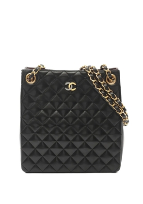 CHANEL Pre-Owned 1994-1996 Diamond-quilted chain-strap shoulder bag - Black