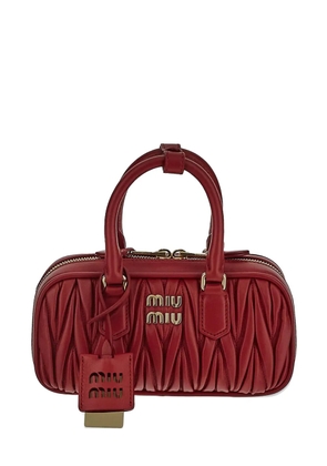 Miu Miu Arcadie matelassé leather bag - Red