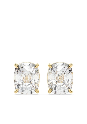 Tilla 14kt cushion earrings - White