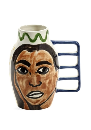 Serax painted-face vase - White