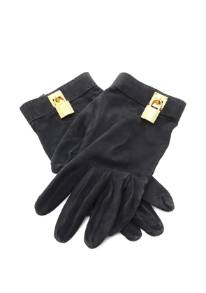 Hermès Pre-Owned 2000s Kelly suede gloves - Black