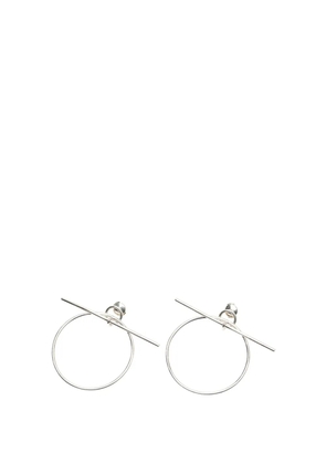Hermès Pre-Owned 2020-2025 Medium Sterling Silver Loop earrings