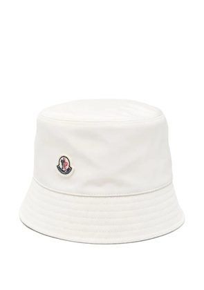 Moncler cotton bucket hat - Neutrals