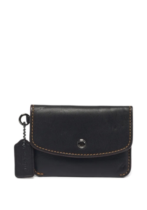 Coach Vintage flap leather wallet - Black