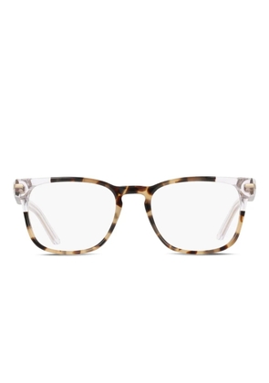 Nike 7180 tortoiseshell rectangle glasses - Brown