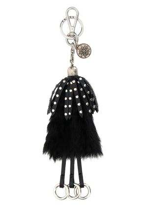 Prada leather keyring - Black