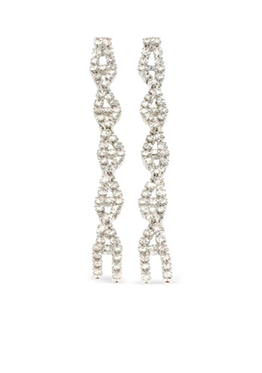 Balenciaga Riviera embellished drop earrings - Silver