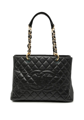 CHANEL Pre-Owned 2013-2014 Caviar Grand Shopping tote bag - Black