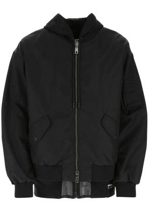 Dolce & Gabbana mesh-detail bomber jacket - Black