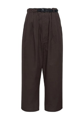 Comme des Garçons Homme belted-waist trousers - Brown