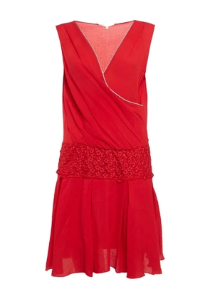 Maje pre-owned Rosalina V-neck dress - Red