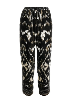 Pierre-Louis Mascia Kanada ikat trousers - Black
