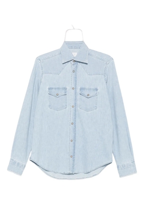 Eleventy double-pocket denim shirt - Blue
