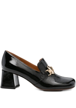 Chie Mihara 60mm chain-link block-heel pumps - Black