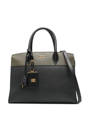 Prada padlock-detail shoulder bag - Black