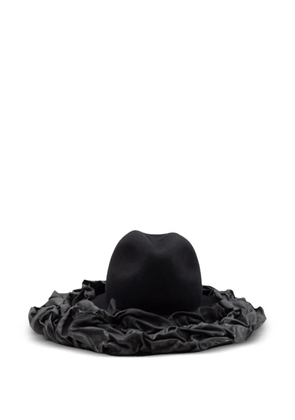 Comme Des Garçons wool ruffled hat - Black