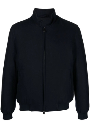 Corneliani padded twill bomber jacket - Blue